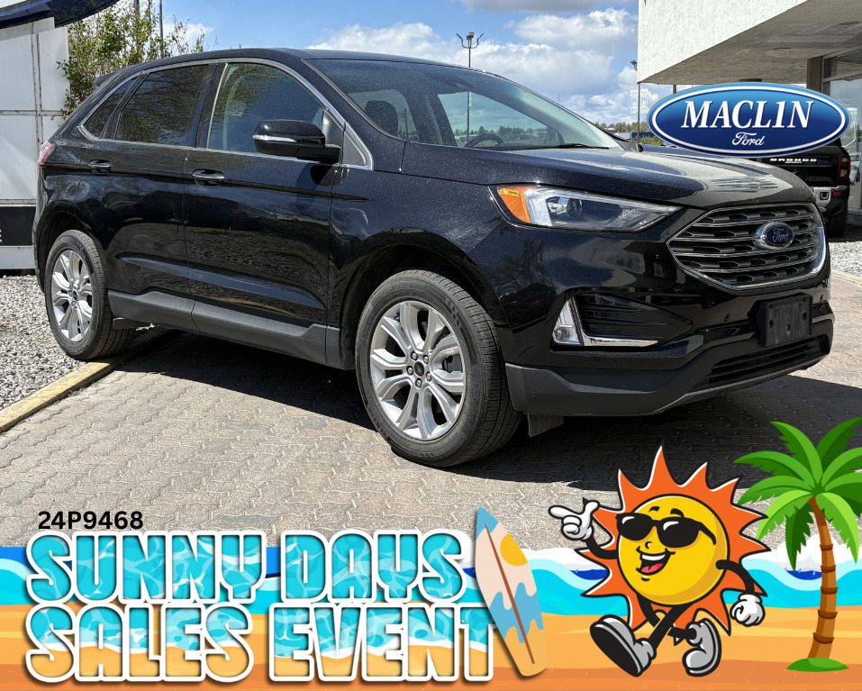 Black 2024 Ford Edge Titanium AWD SUV / Crossover All-Wheel Drive 8-Speed Automatic