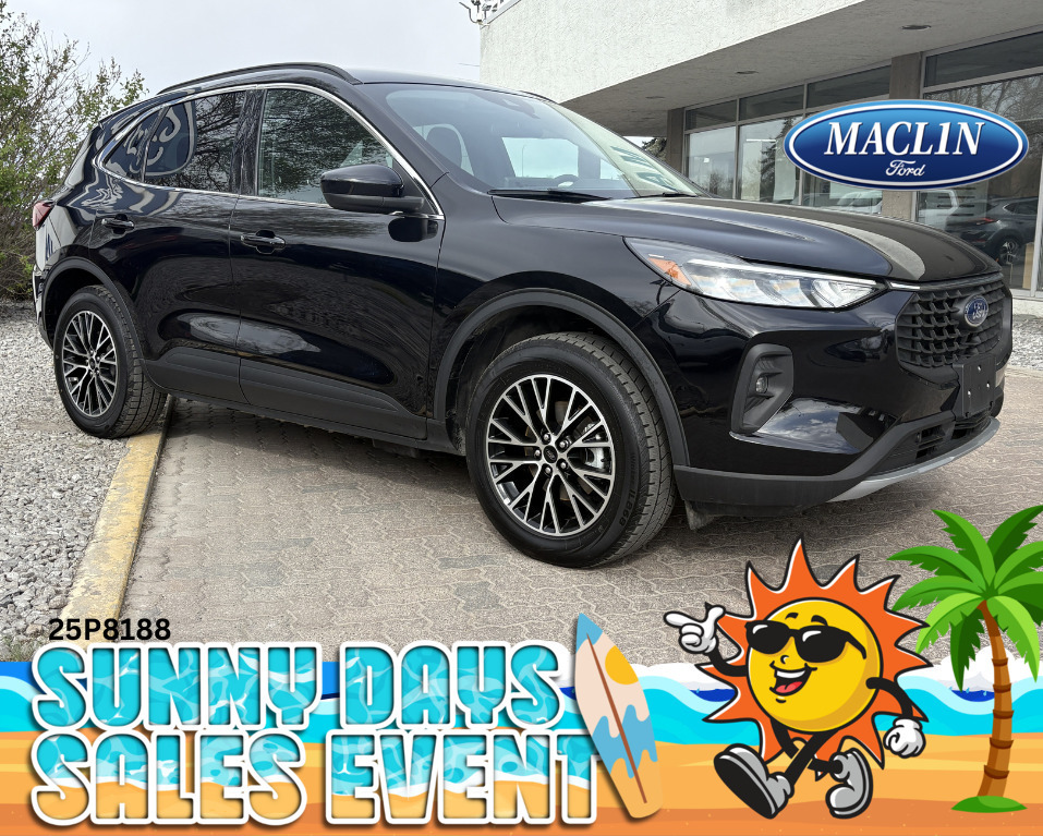 Black 2025 Ford Escape Hybrid Plug-in FWD SUV / Crossover Front-Wheel Drive Continuously Variable Transmission