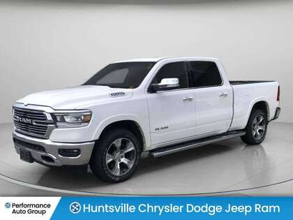 White 2022 RAM 1500 Laramie Crew Cab 4WD Pickup Truck Four-Wheel Drive 8-Speed Automatic