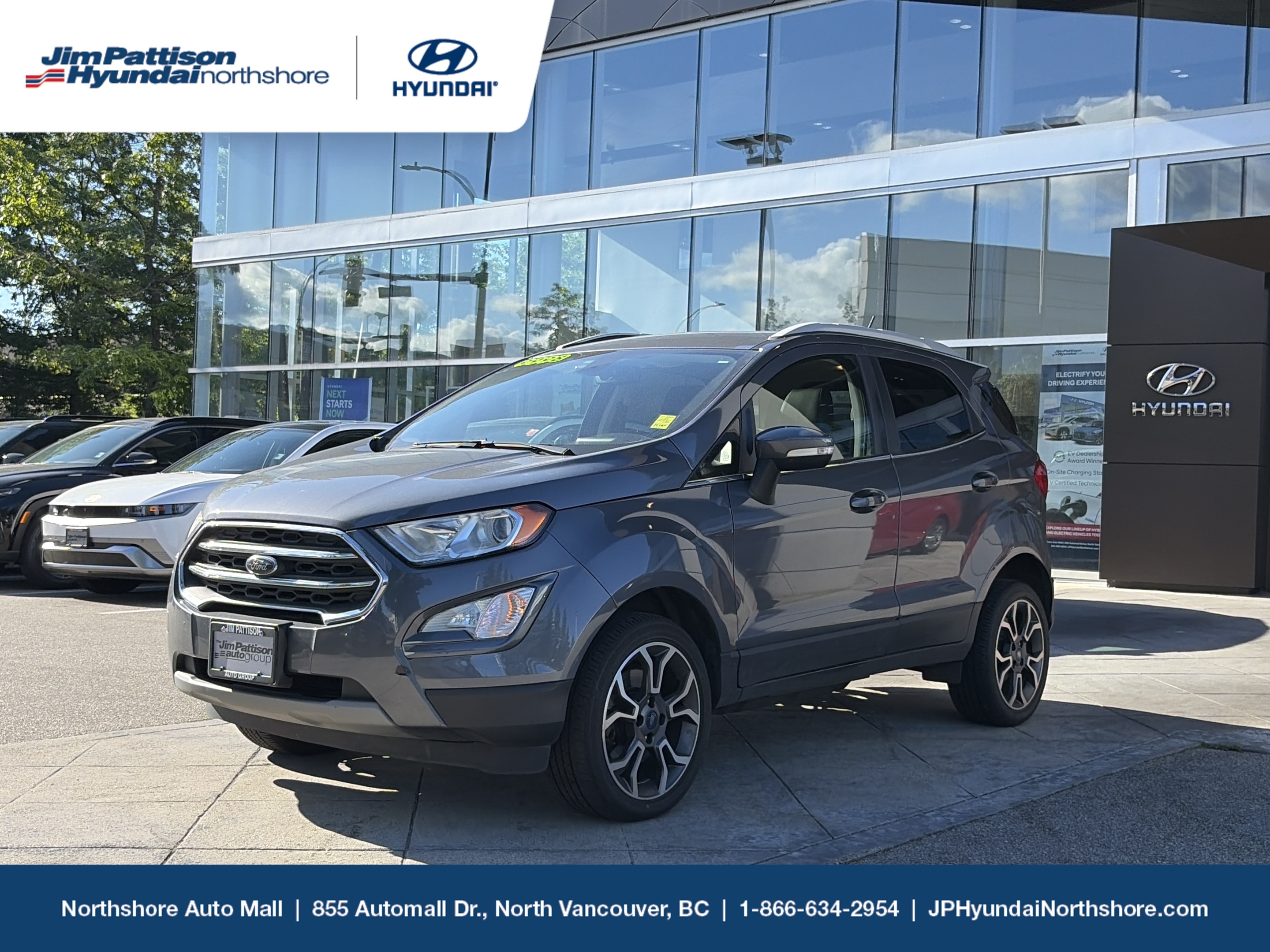 Gray 2018 Ford EcoSport Titanium AWD SUV / Crossover All-Wheel Drive Automatic