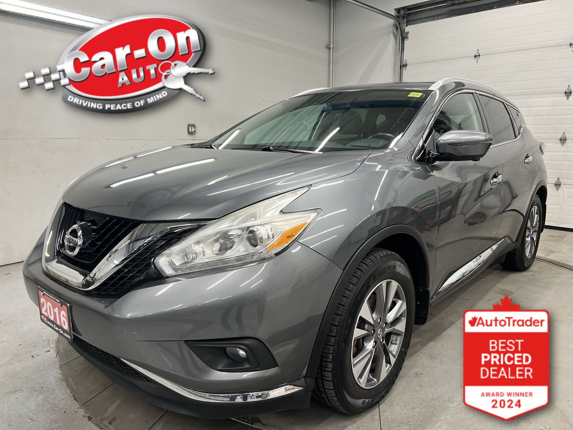 Gray 2016 Nissan Murano SL AWD SUV / Crossover All-Wheel Drive Automatic