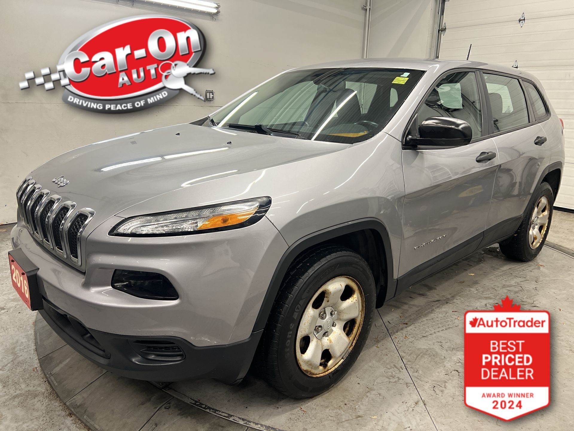 Silver 2016 Jeep Cherokee Sport 4WD SUV / Crossover Four-Wheel Drive Automatic