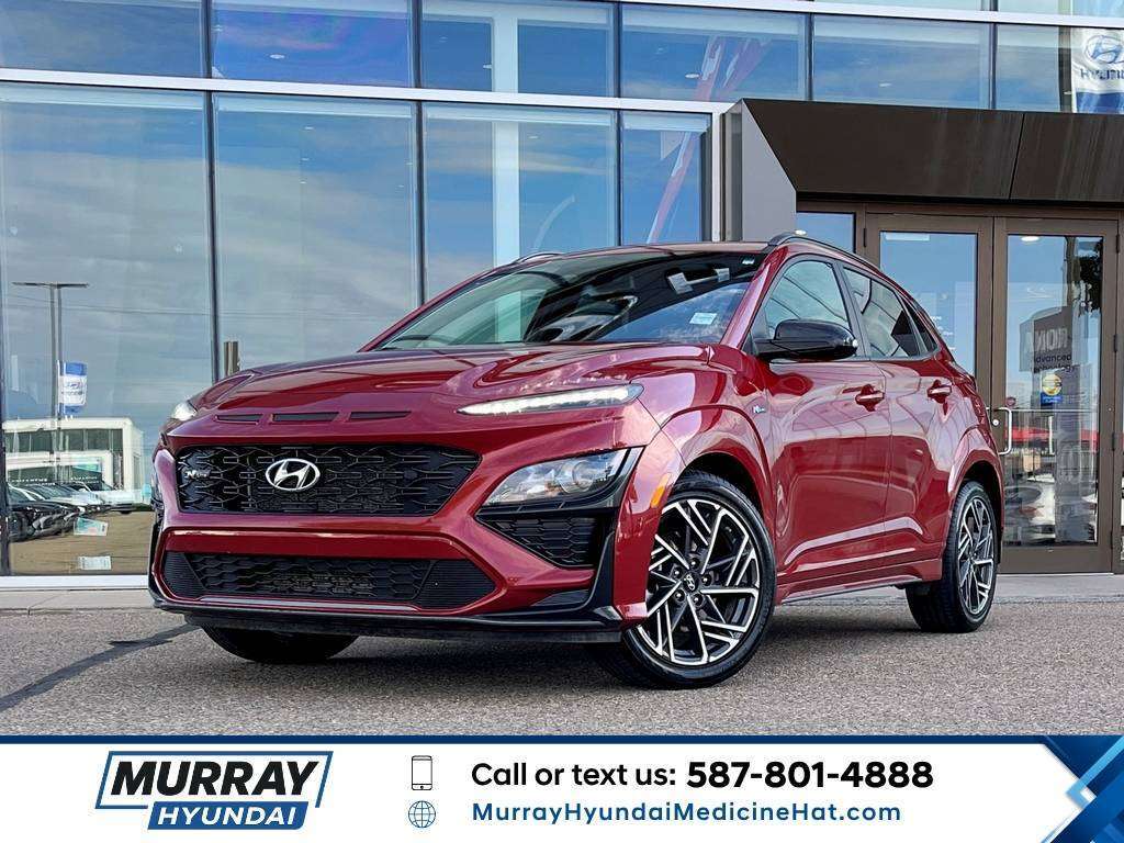 Pulse Red 2022 Hyundai Kona N Line AWD SUV / Crossover All-Wheel Drive 7-Speed Automatic