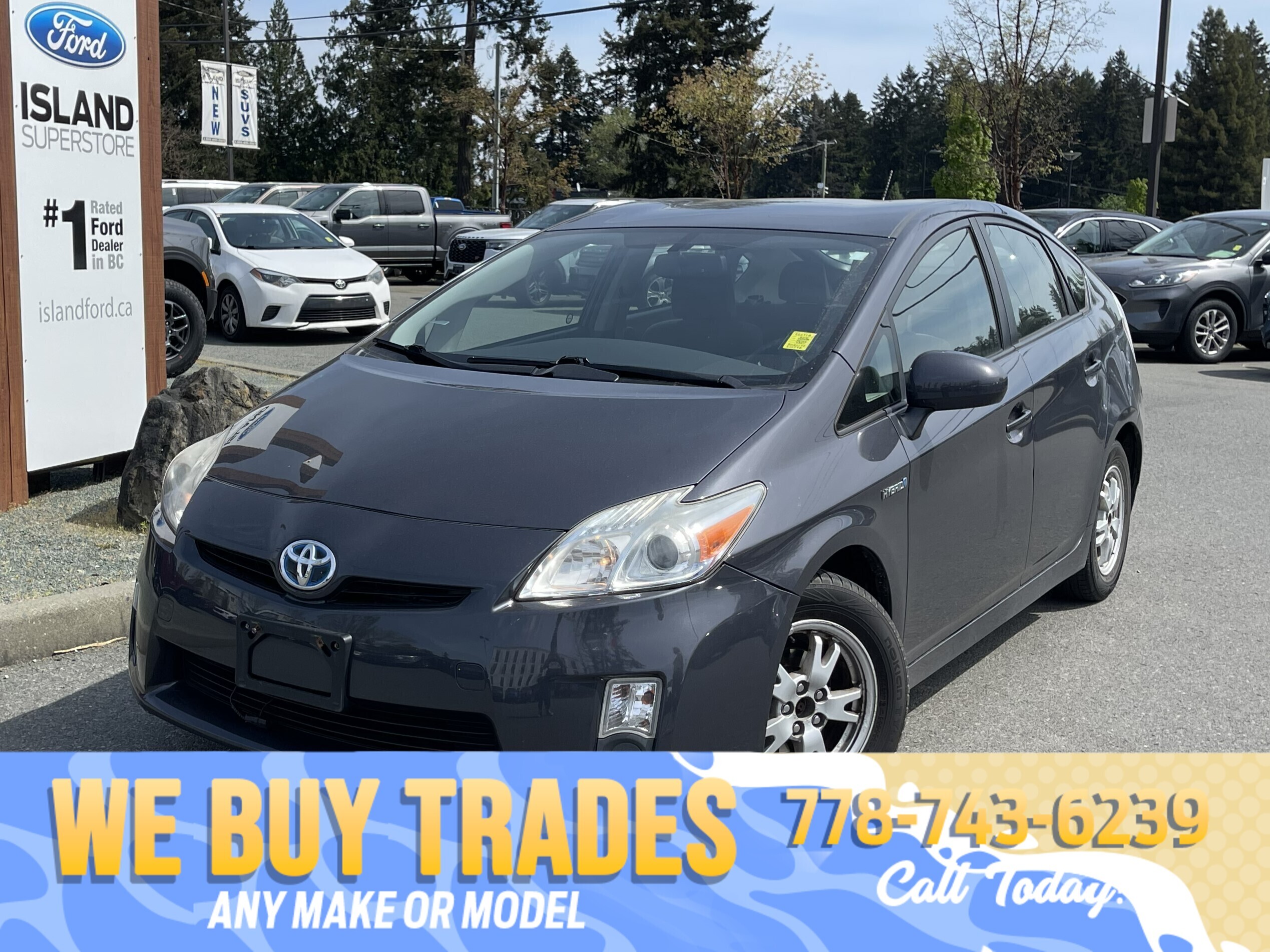 Gray 2010 Toyota Prius One Hatchback Front-Wheel Drive Automatic