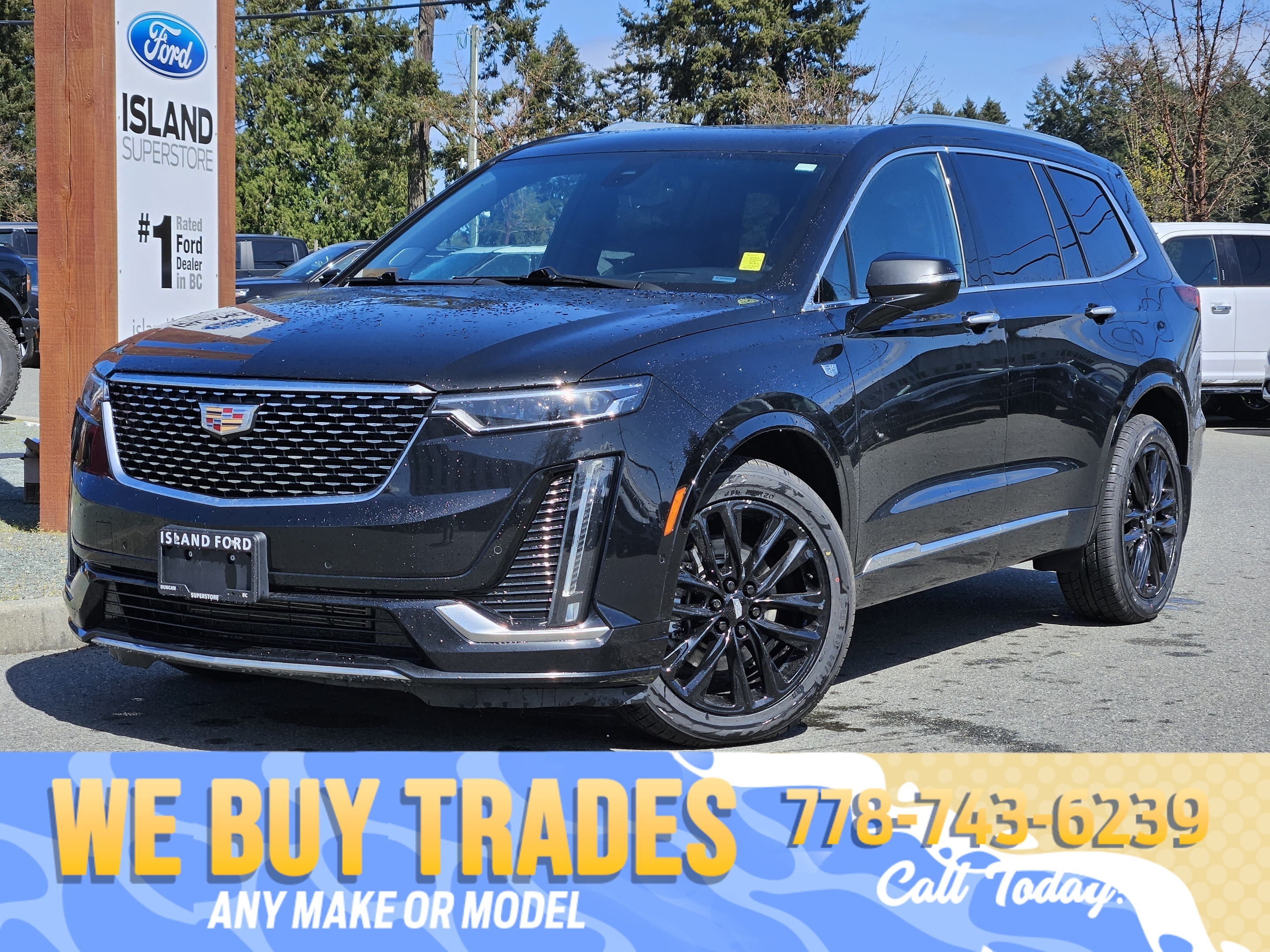 Black 2022 Cadillac XT6 Premium Luxury AWD SUV / Crossover Four-Wheel Drive Automatic