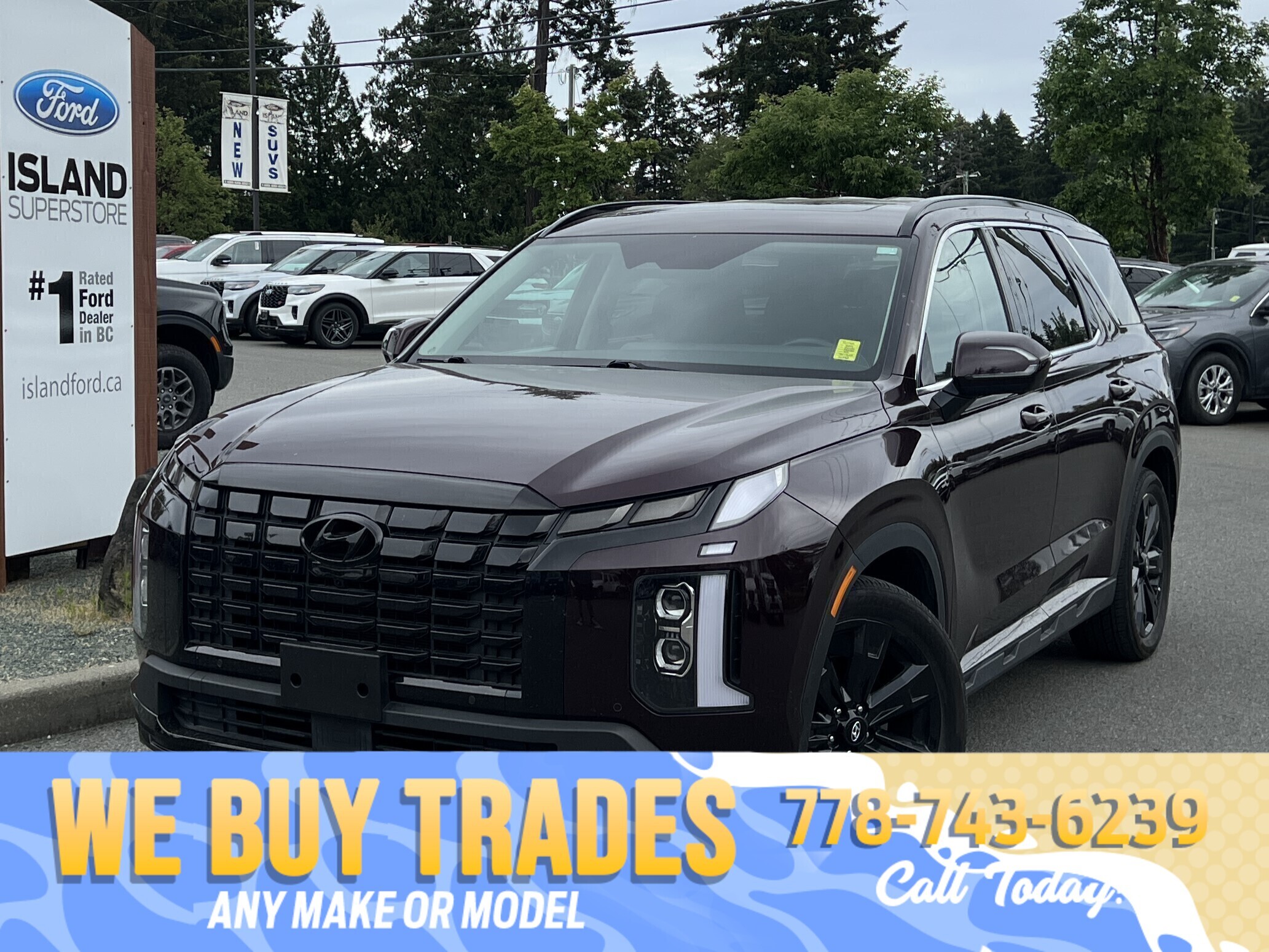 Red 2024 Hyundai Palisade Urban AWD with 7 Passenger Seating SUV / Crossover Automatic