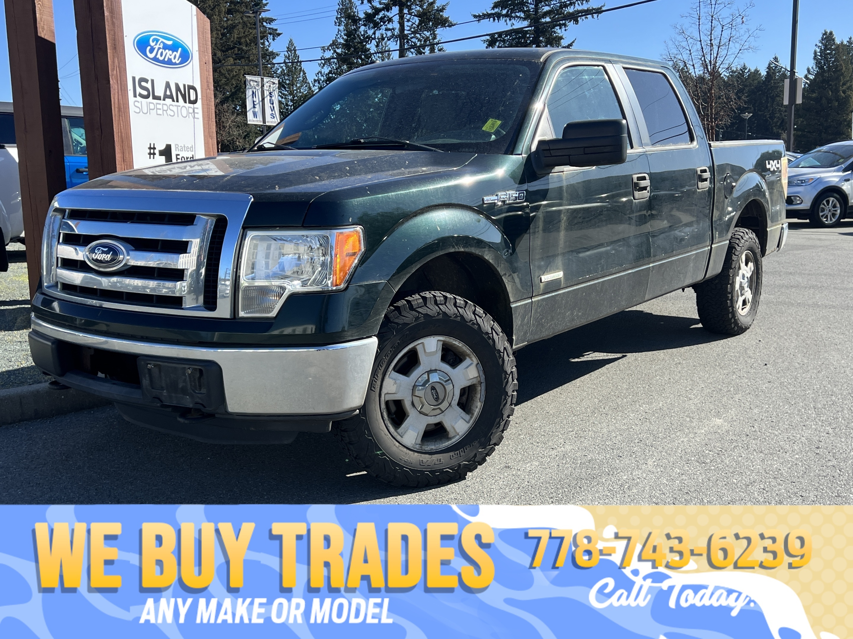 Green 2012 Ford F-150 Pickup Truck Automatic
