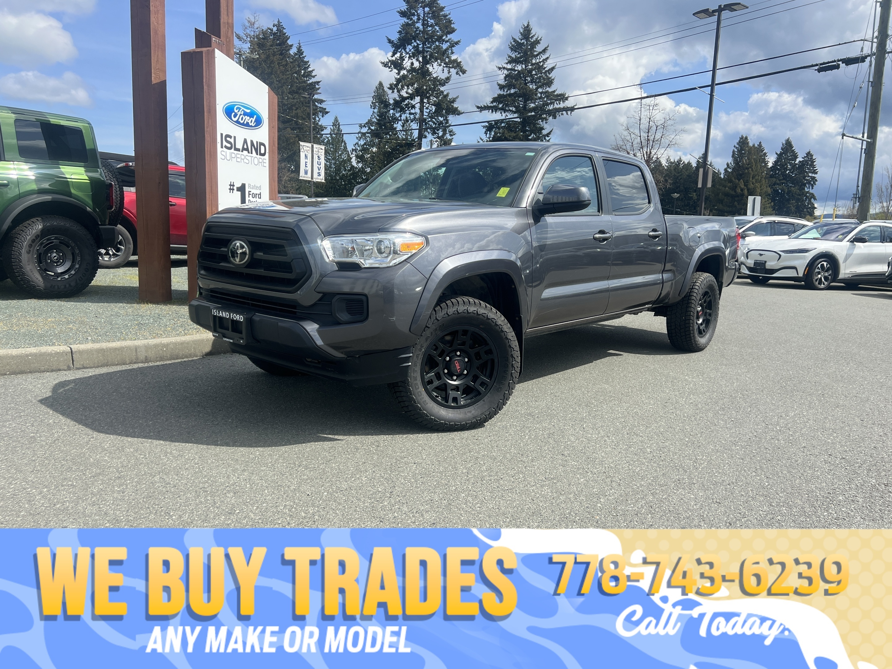 Gray 2021 Toyota Tacoma Pickup Truck Automatic