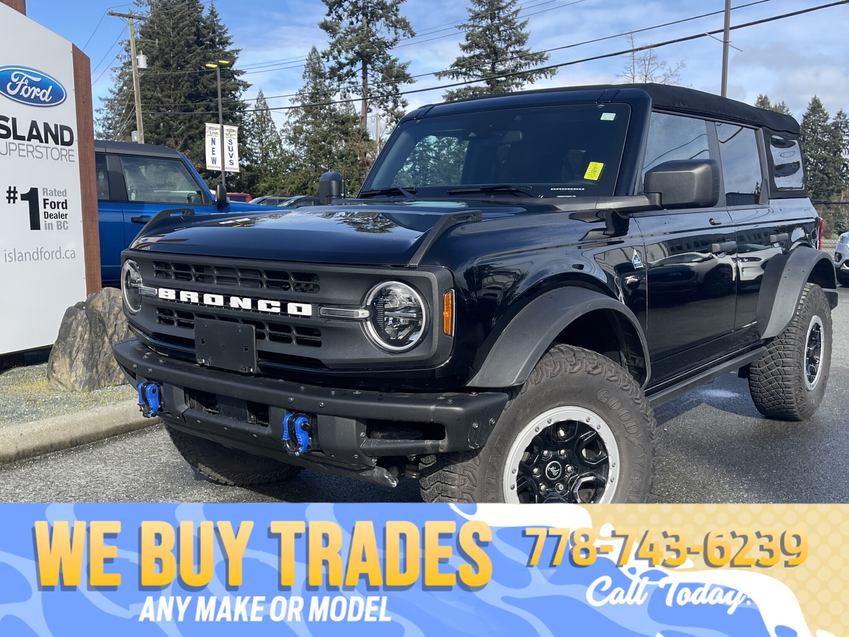 Black 2023 Ford Bronco Black Diamond Advanced 4-Door 4WD SUV / Crossover Four-Wheel Drive Automatic