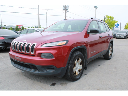 Red 2014 Jeep Cherokee Sport 4WD SUV / Crossover Four-Wheel Drive Automatic