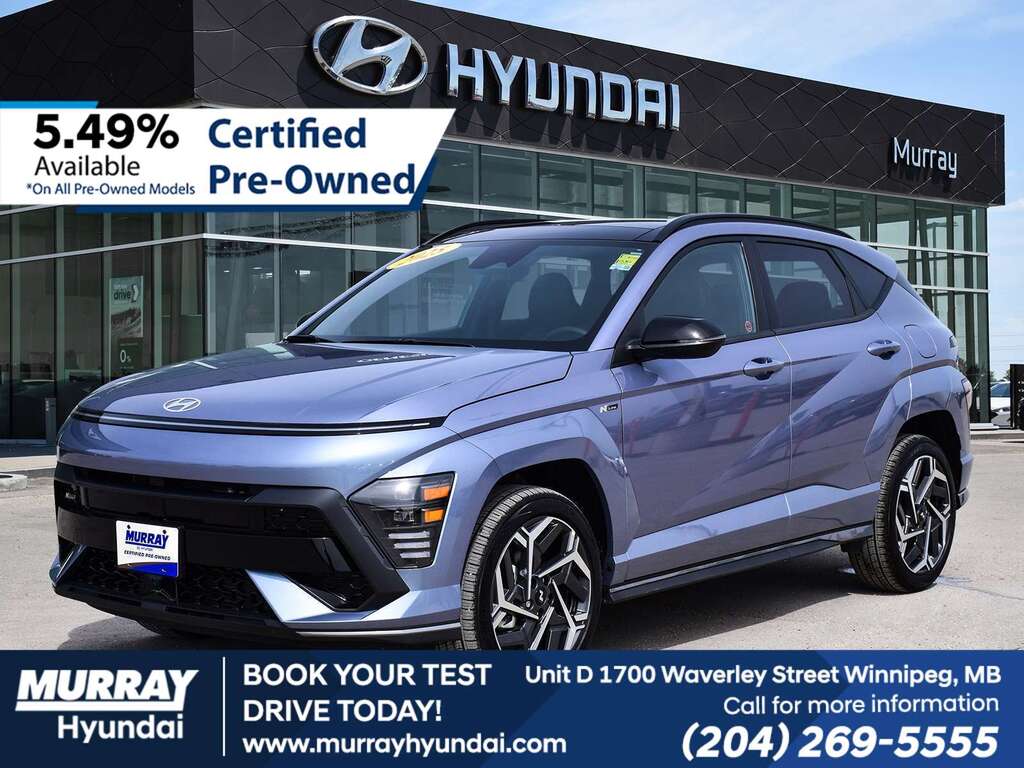 Meta Blue 2025 Hyundai Kona N Line AWD SUV / Crossover All-Wheel Drive Automatic