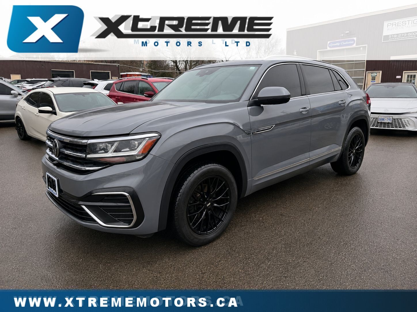 Gray 2020 Volkswagen Atlas Cross Sport V6 SEL Premium R-Line 4Motion SUV / Crossover All-Wheel Drive Automatic
