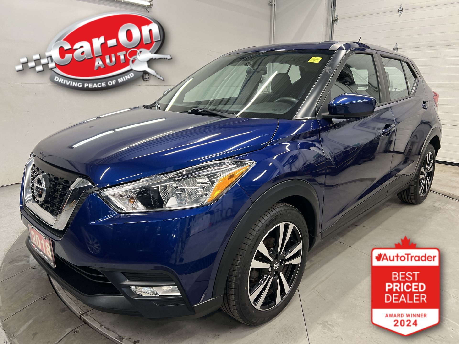 Blue 2018 Nissan Kicks SV FWD SUV / Crossover Front-Wheel Drive Automatic