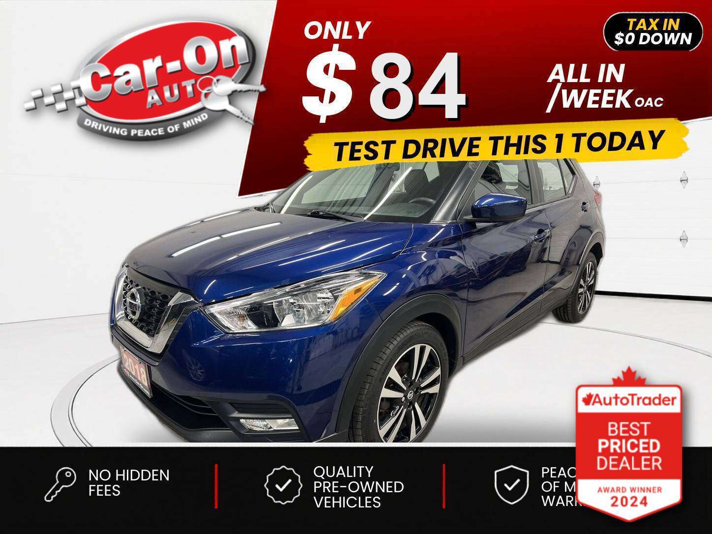 Blue 2018 Nissan Kicks Automatic