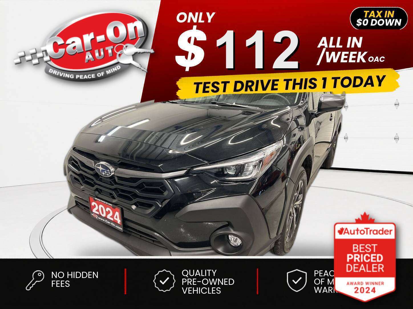 Black 2024 Subaru Crosstrek SUV / Crossover All-Wheel Drive Automatic