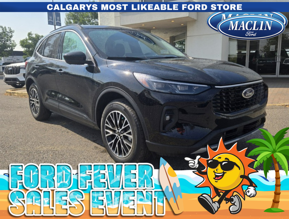 Black 2025 Ford Escape Hybrid Plug-in FWD SUV / Crossover Front-Wheel Drive Continuously Variable Transmission
