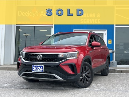 Red 2024 Volkswagen Taos Comfortline 4Motion SUV / Crossover 8-Speed Automatic