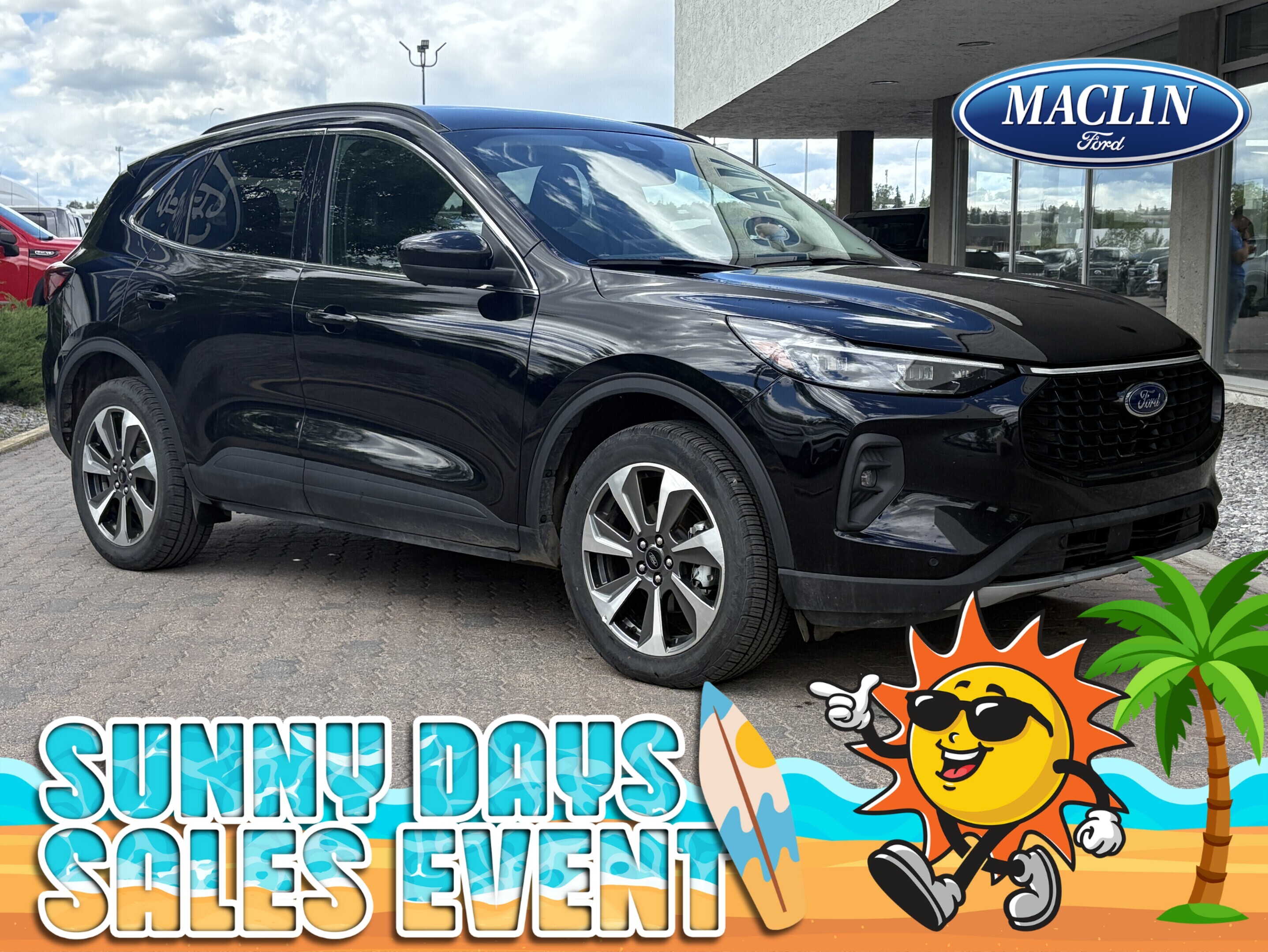 Black 2024 Ford Escape Platinum AWD SUV / Crossover All-Wheel Drive