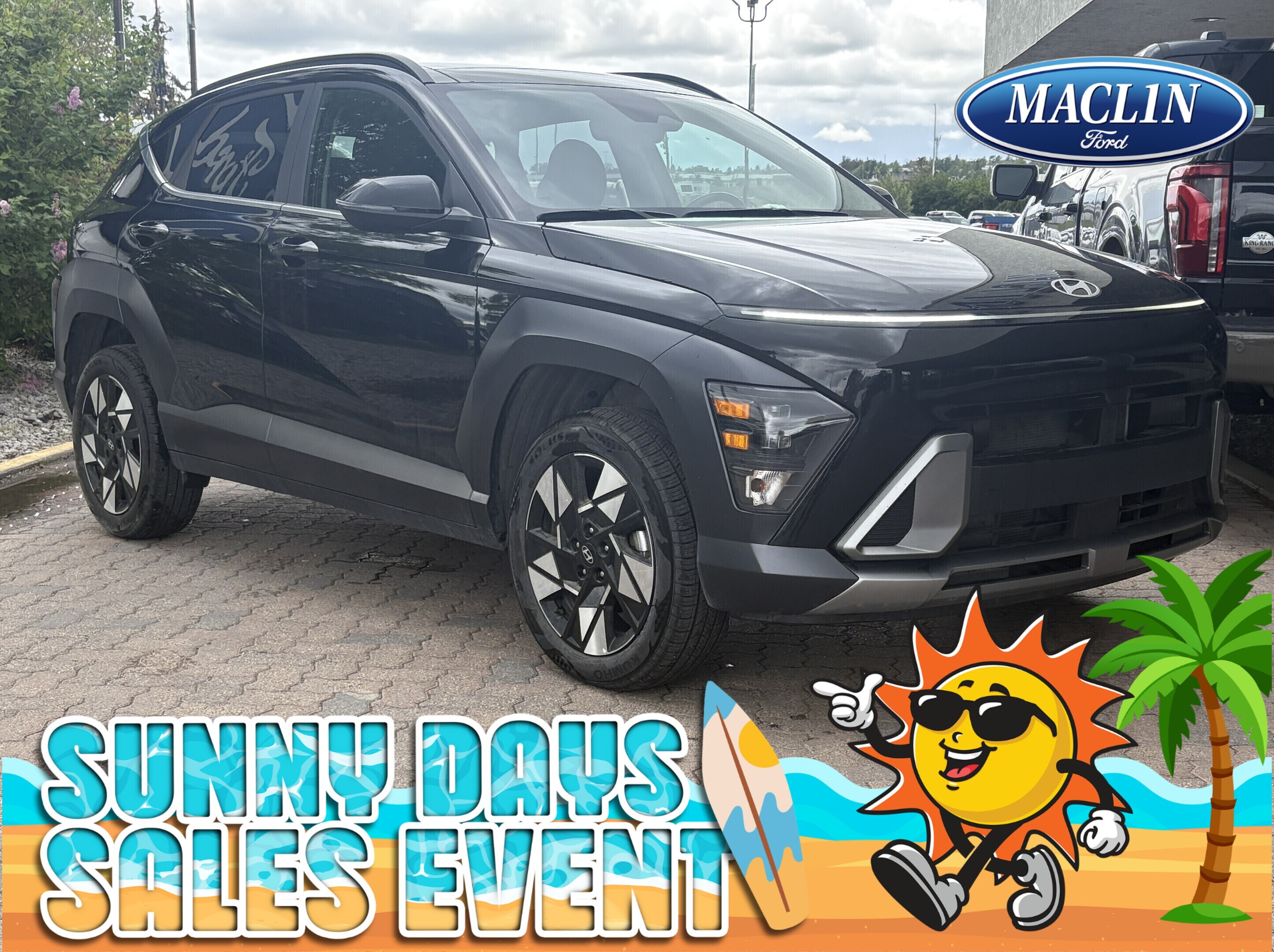 Black 2025 Hyundai Kona Preferred AWD SUV / Crossover Continuously Variable Transmission