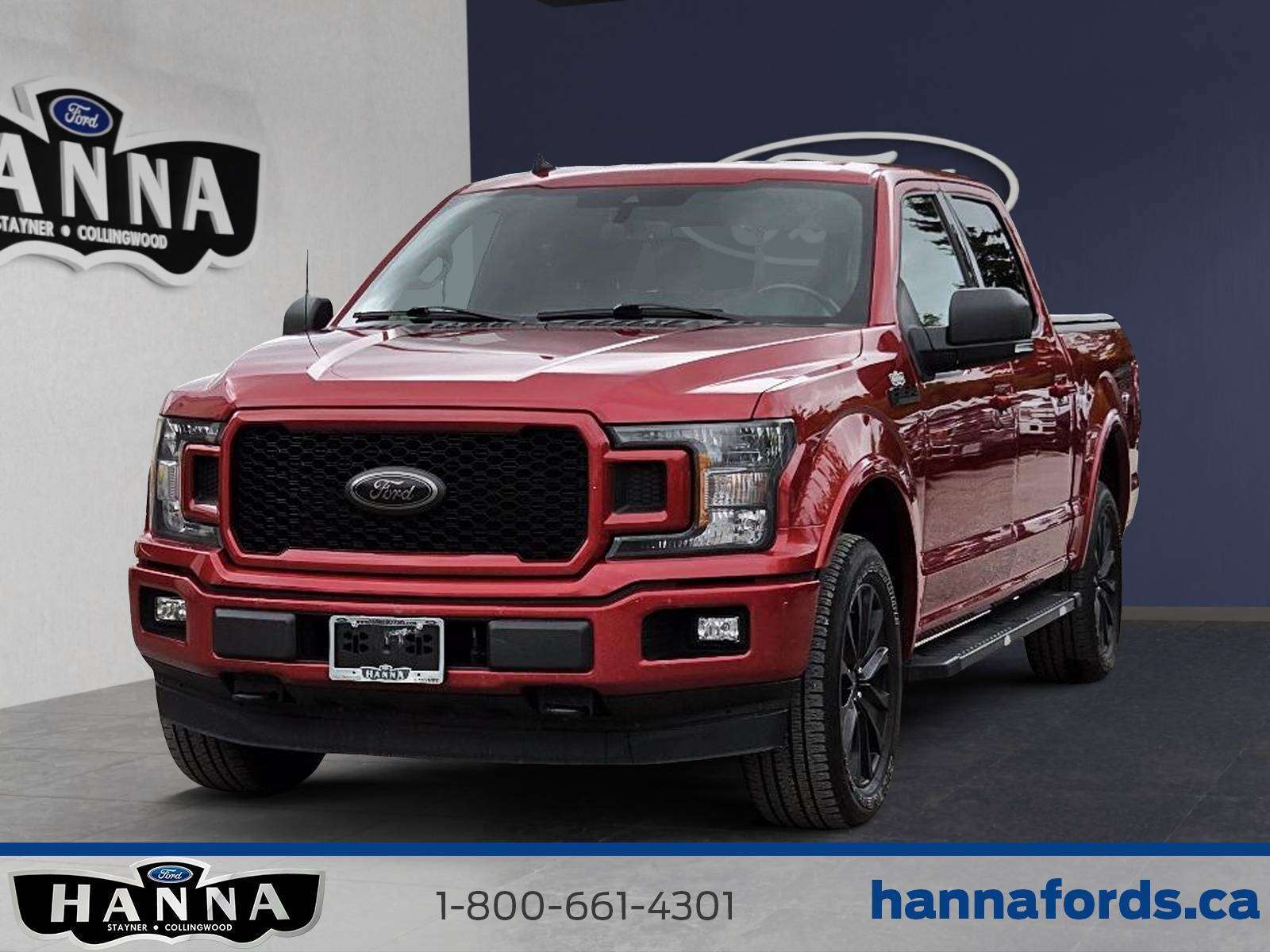 Red 2020 Ford F-150 XLT SuperCrew 4WD Pickup Truck Four-Wheel Drive Automatic
