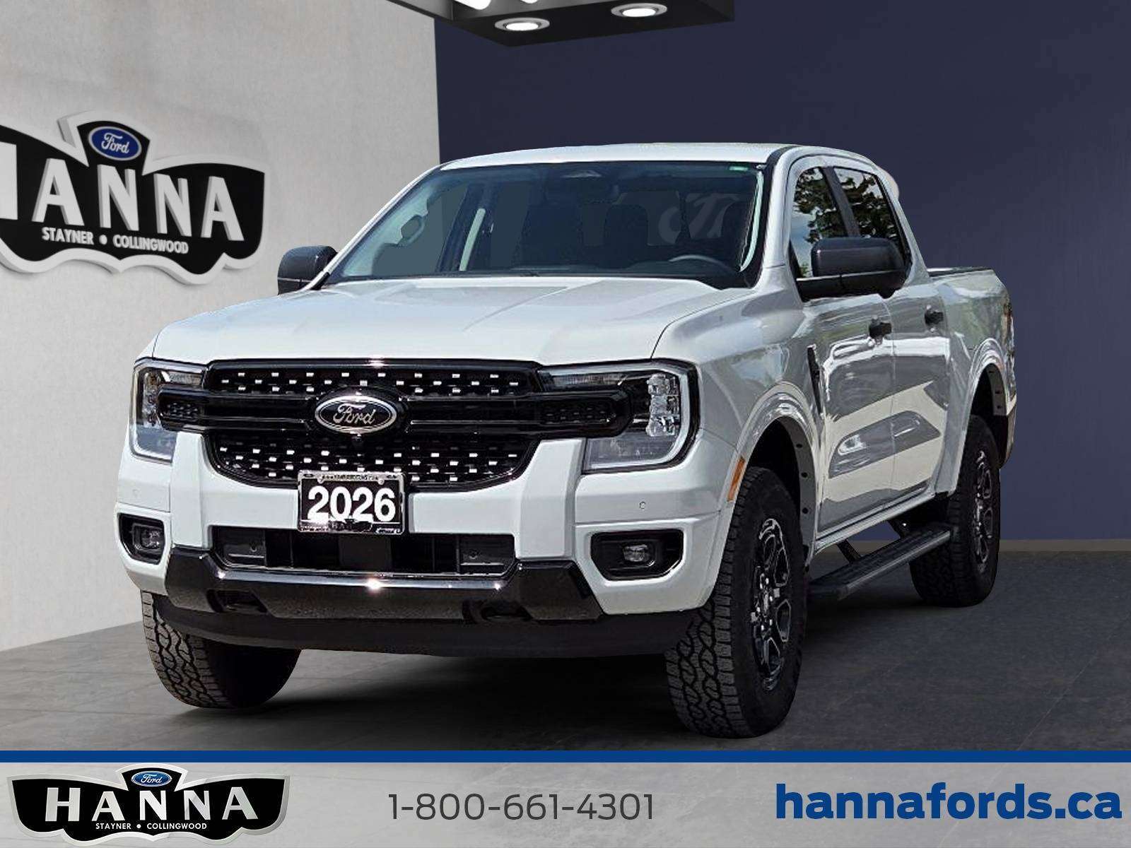 Silver 2026 Ford Ranger Pickup Truck Four-Wheel Drive Automatic