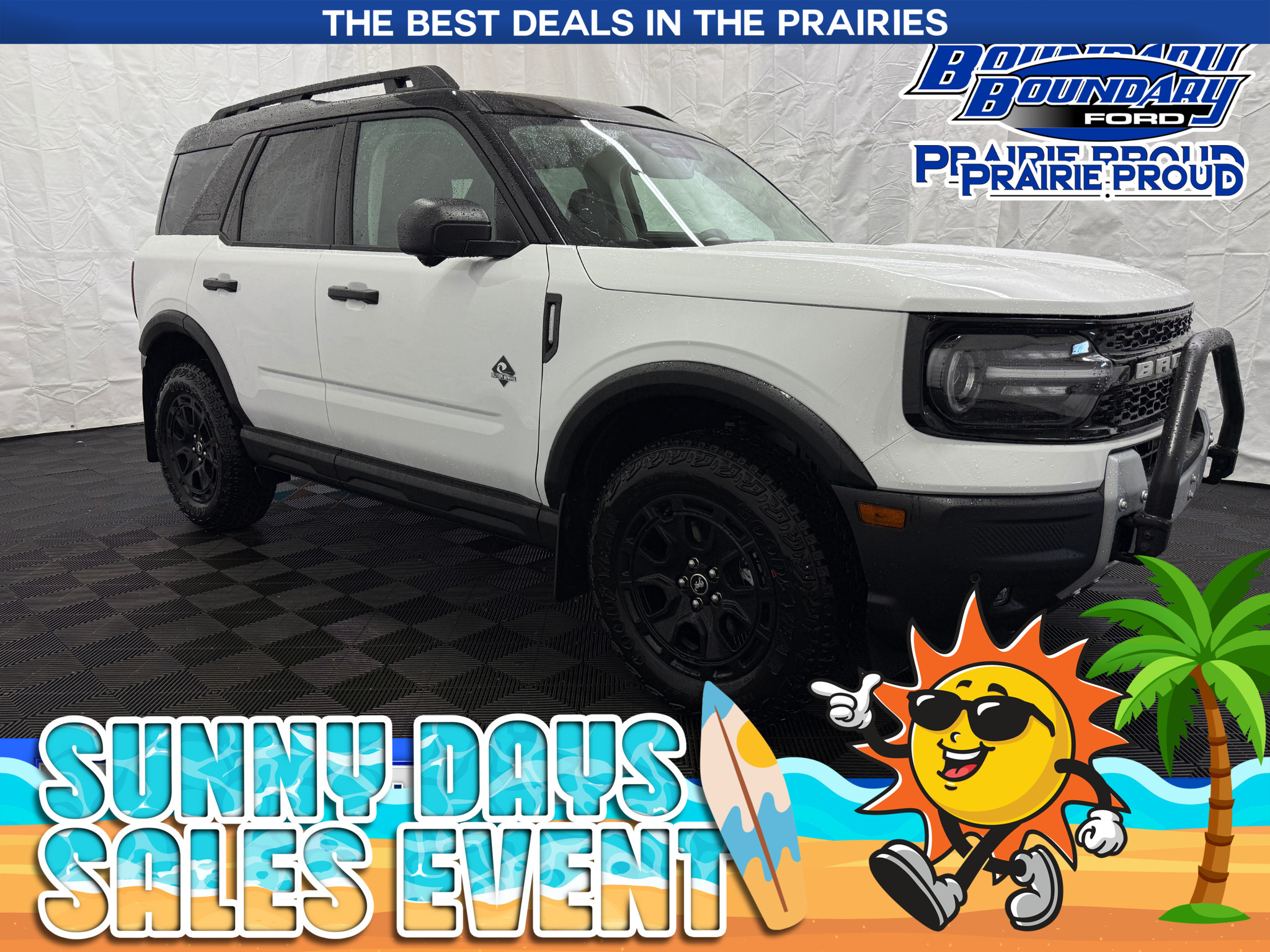 White 2025 Ford Bronco Sport Outer Banks AWD SUV / Crossover All-Wheel Drive 8-Speed Automatic