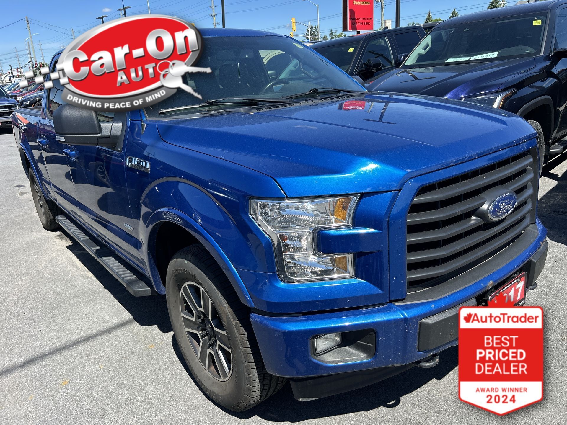 Blue 2017 Ford F-150 XLT SuperCrew LB 4WD Pickup Truck Four-Wheel Drive Automatic
