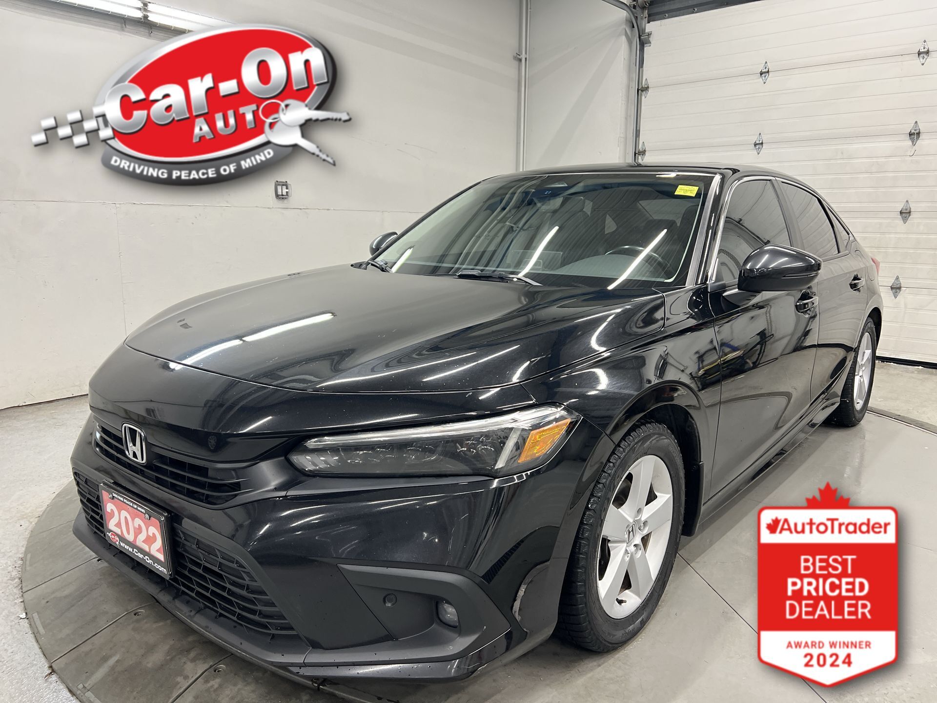 Black 2022 Honda Civic Touring FWD Sedan Front-Wheel Drive Automatic