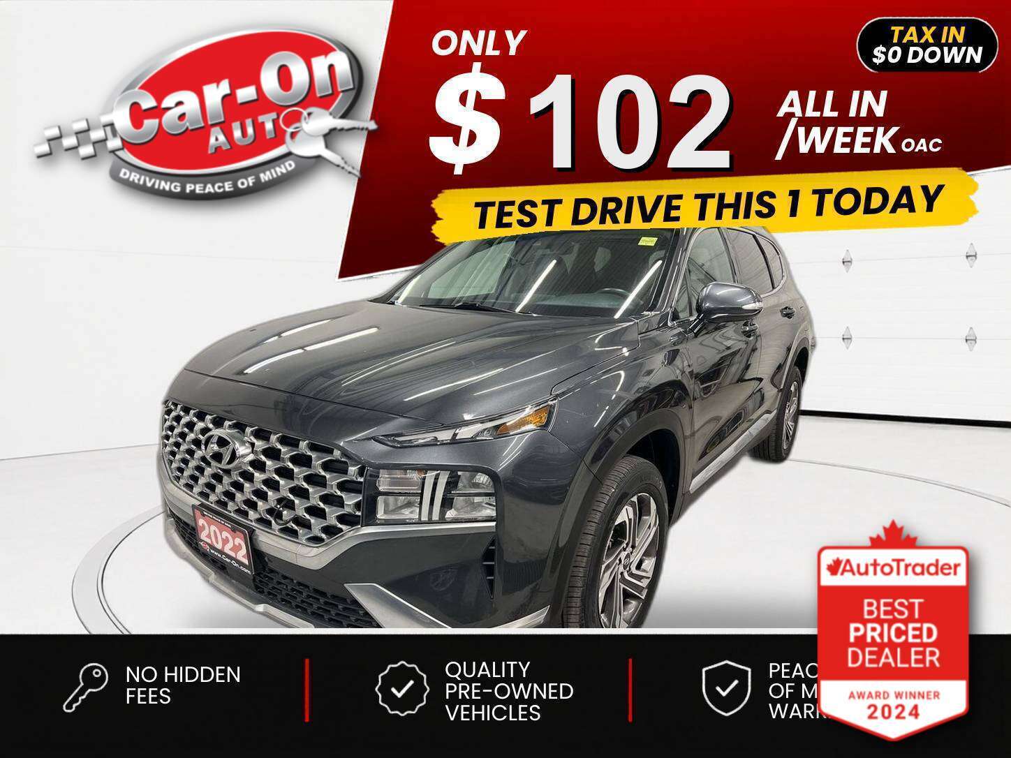 Gray 2022 Hyundai Santa Fe SUV / Crossover Automatic