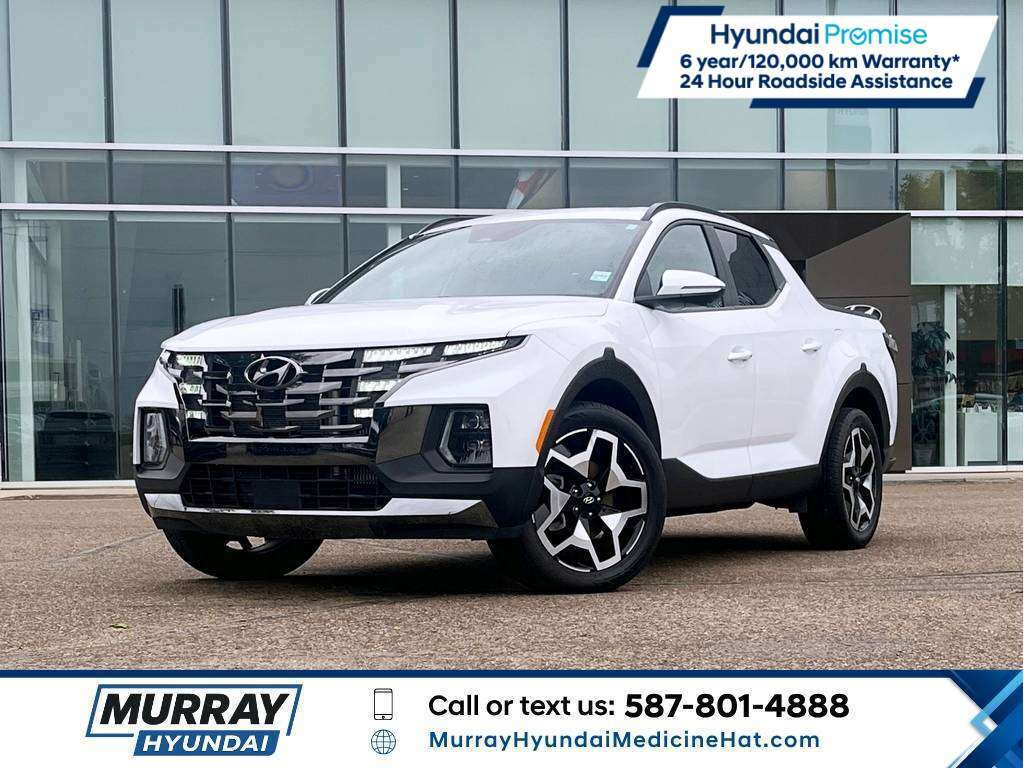 Ice White Solid 2022 Hyundai Santa Cruz Ultimate Crew Cab AWD Pickup Truck 8-Speed Automatic