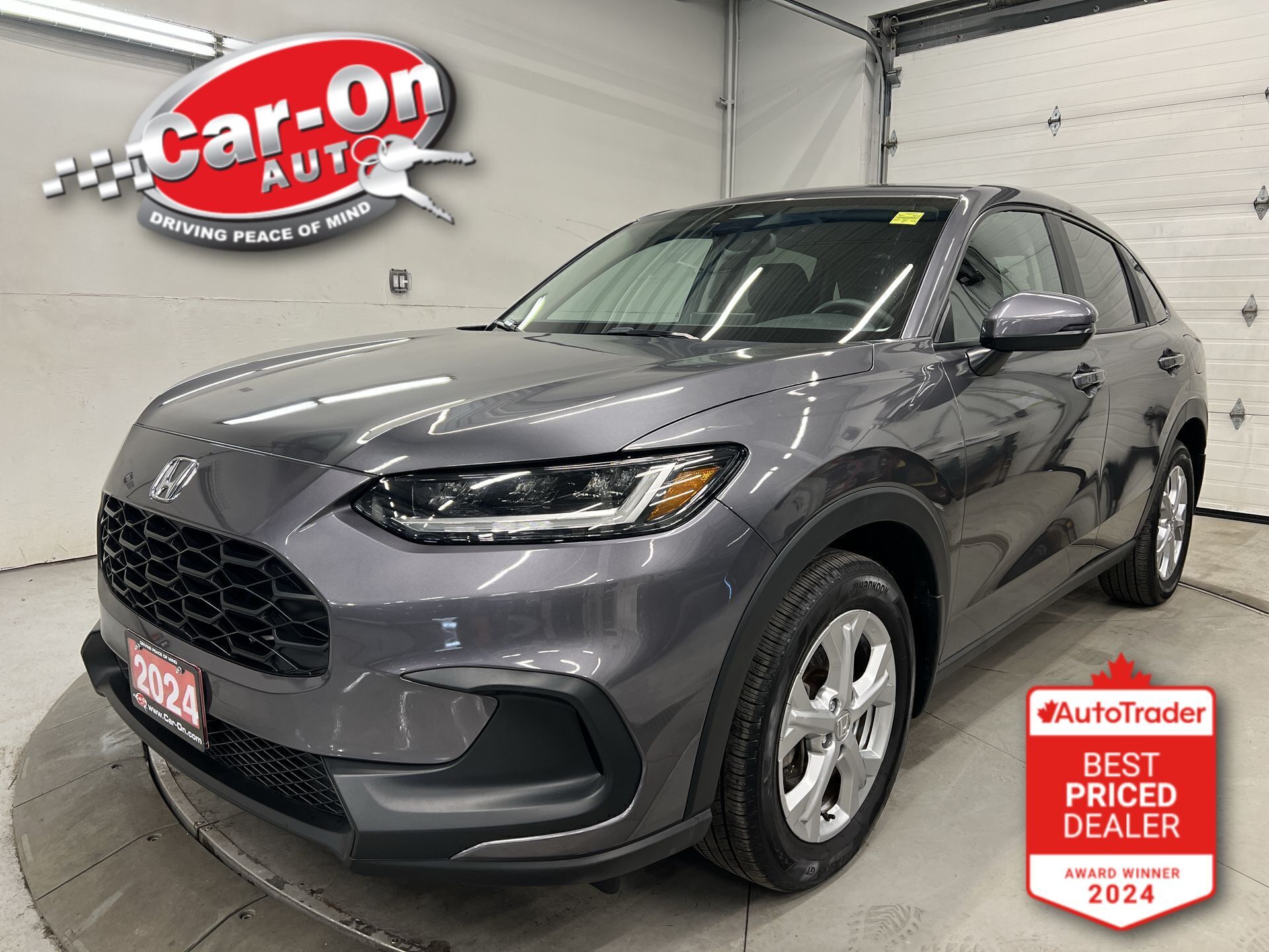 Gray 2024 Honda HR-V LX FWD SUV / Crossover Front-Wheel Drive Automatic