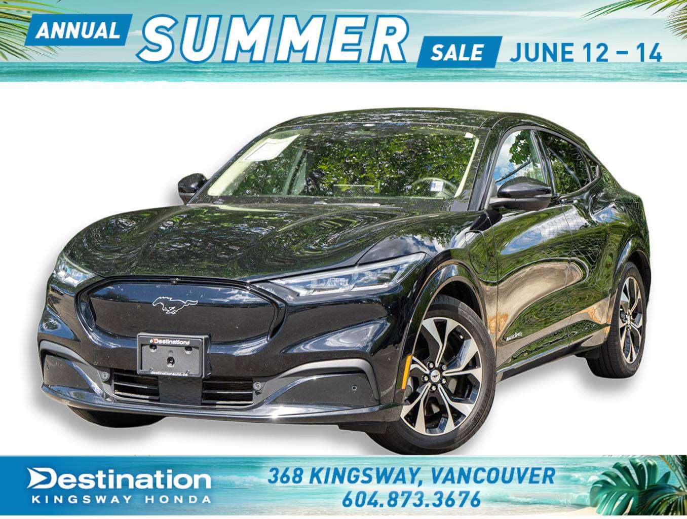 Black 2021 Ford Mustang Mach-E Premium AWD SUV / Crossover All-Wheel Drive Automatic
