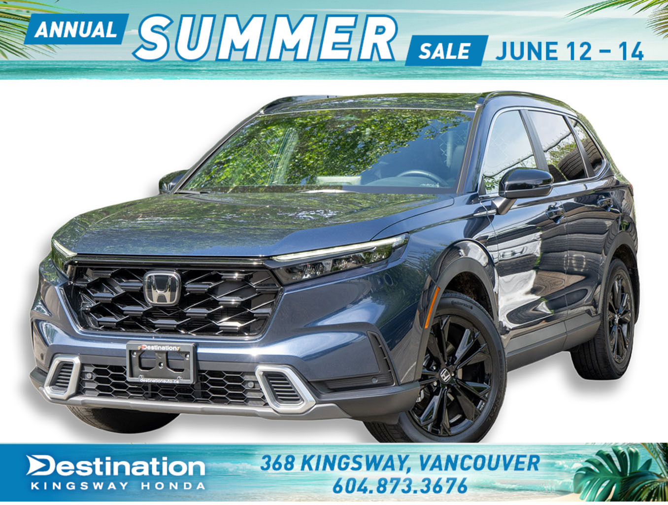 CANYON RIVER BLUE METALLIC 2025 Honda CR-V Hybrid Touring AWD SUV / Crossover Automatic