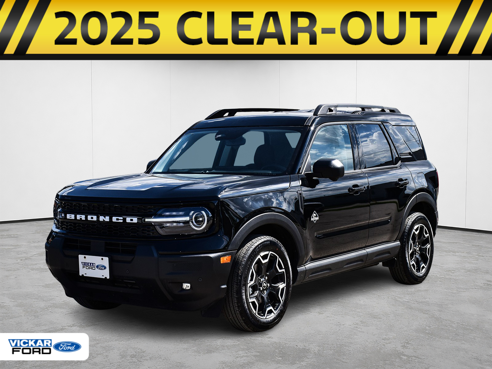Black 2025 Ford Bronco Sport Outer Banks AWD SUV / Crossover All-Wheel Drive Automatic