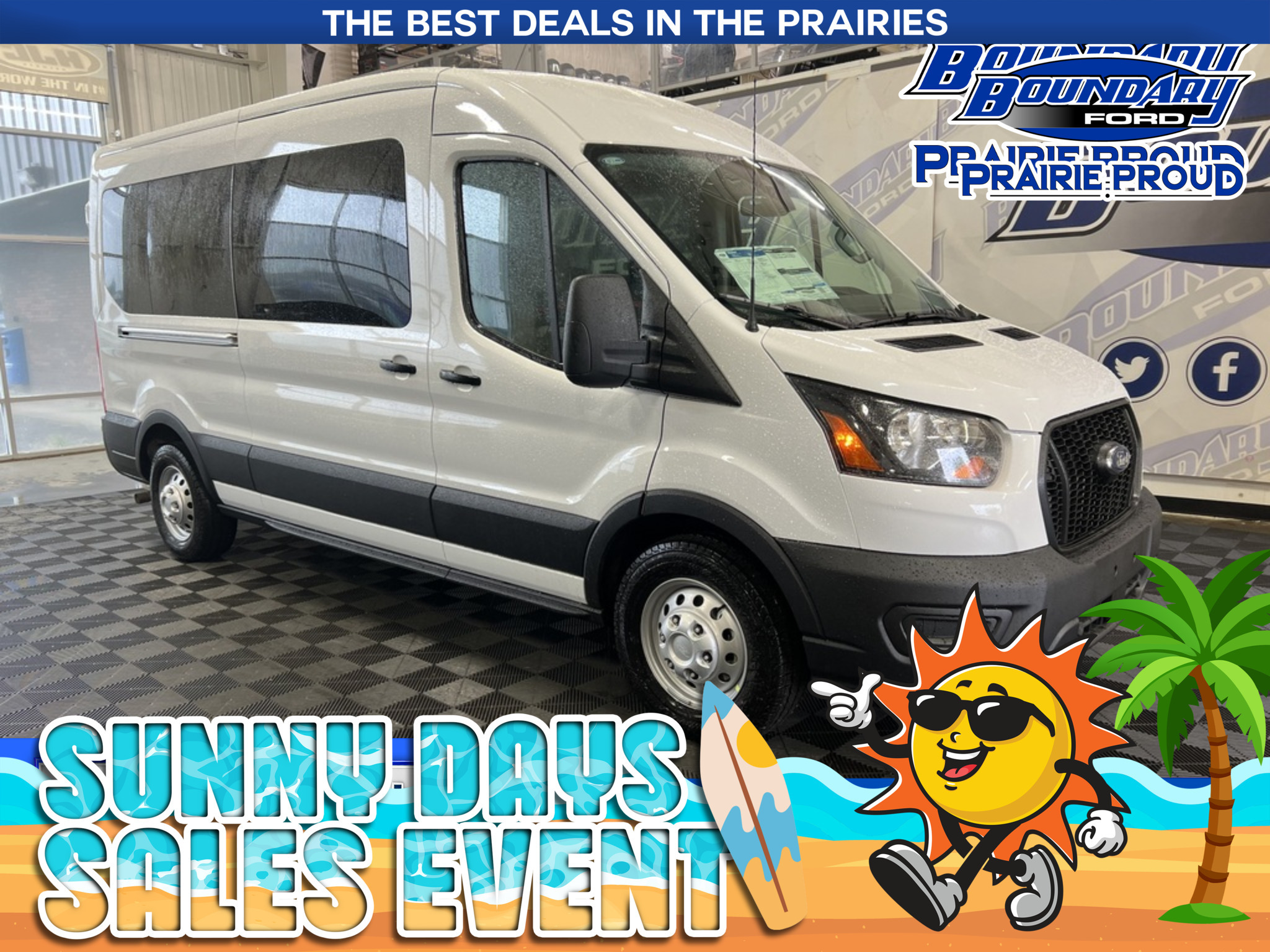 White 2025 Ford Transit Passenger 350 XL Medium Roof LB AWD Van All-Wheel Drive Automatic