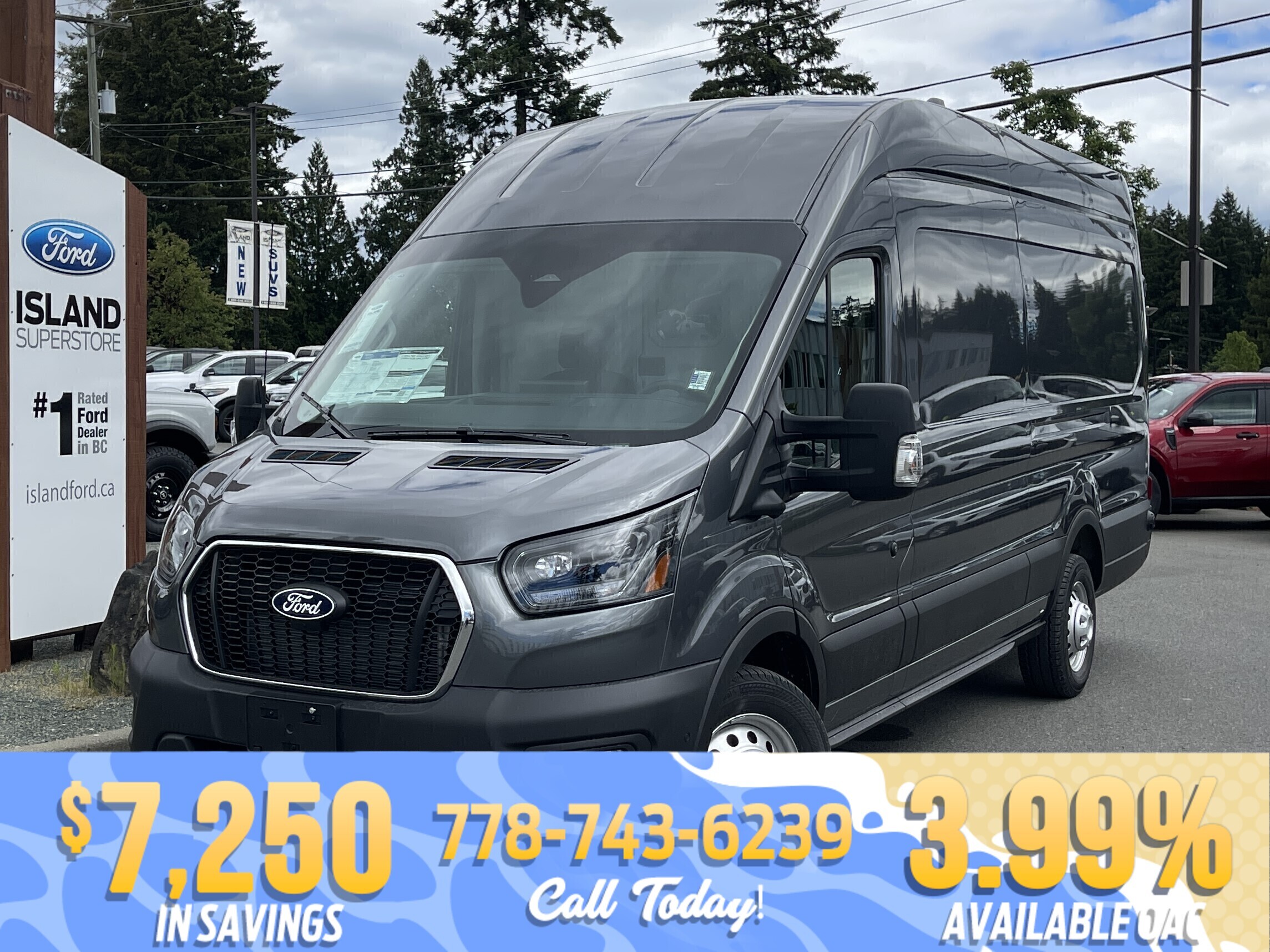 Gray 2026 Ford Transit Cargo Van Automatic