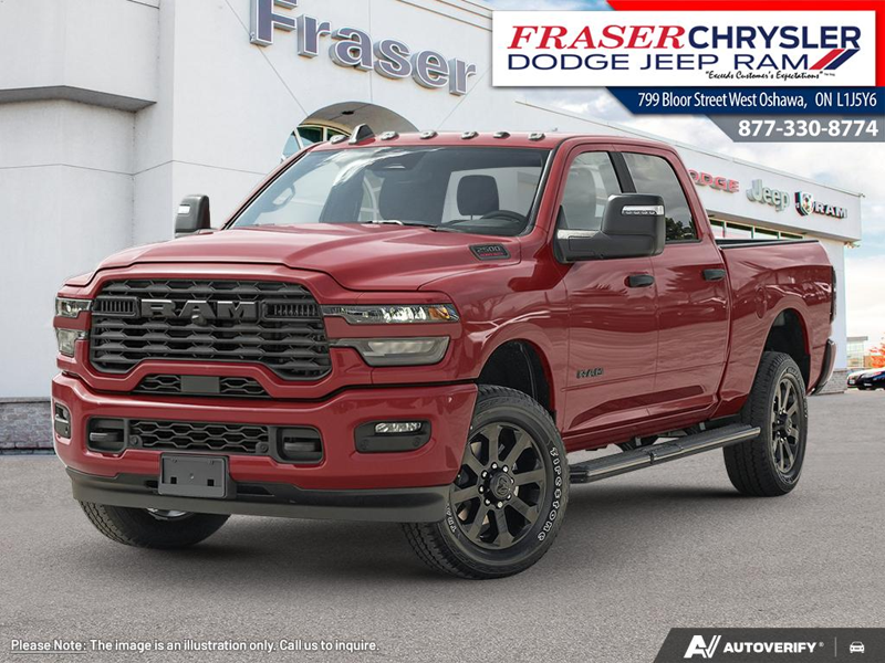 Red 2026 RAM 2500 Big Horn Crew Cab 4WD Pickup Truck Four-Wheel Drive 8-Speed Automatic