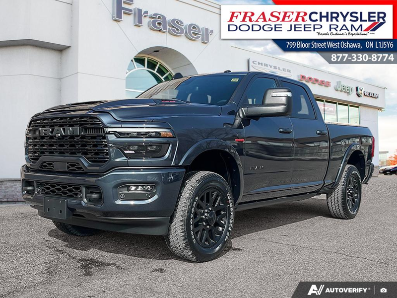 Blue 2026 RAM 3500 Limited Crew Cab 4WD Pickup Truck Four-Wheel Drive 8-Speed Automatic
