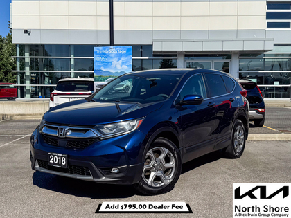 Blue 2018 Honda CR-V EX AWD SUV / Crossover All-Wheel Drive Automatic