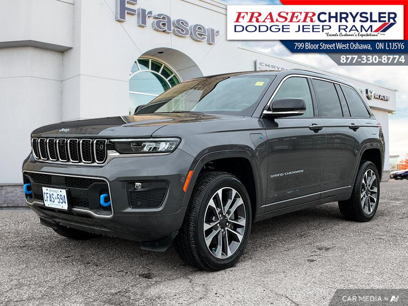 Gray 2023 Jeep Grand Cherokee 4xe Overland 4WD SUV / Crossover Four-Wheel Drive Automatic