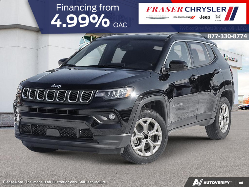 Black 2026 Jeep Compass North 4WD SUV / Crossover Automatic
