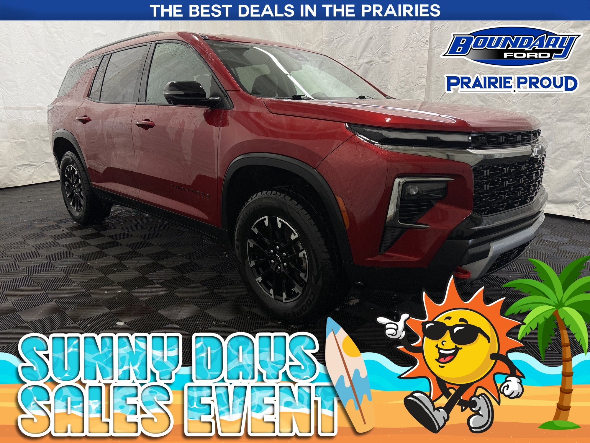 Red 2024 Chevrolet Traverse Z71 AWD SUV / Crossover Four-Wheel Drive 8-Speed Automatic