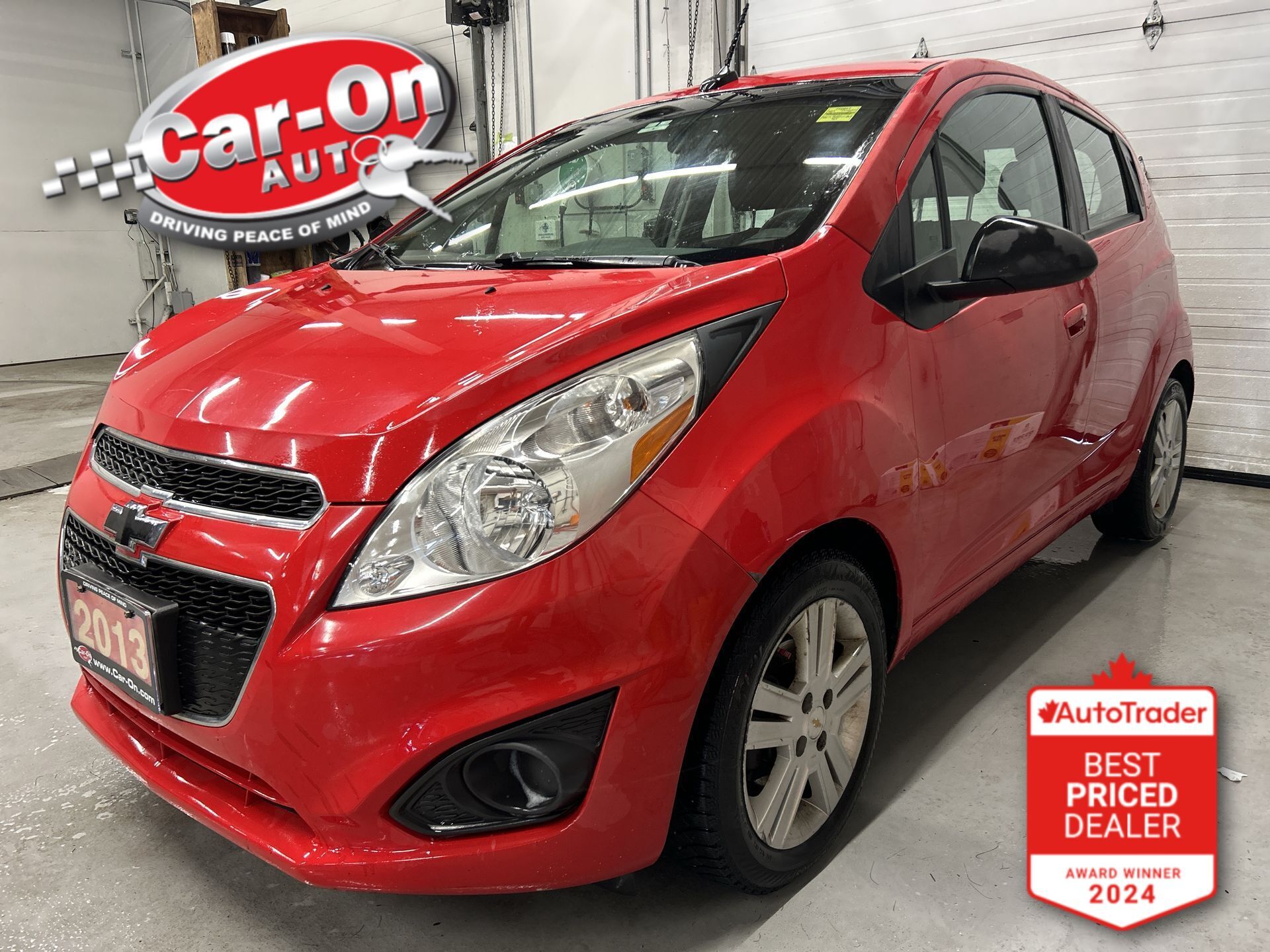 Red 2013 Chevrolet Spark LS FWD Hatchback Front-Wheel Drive Automatic
