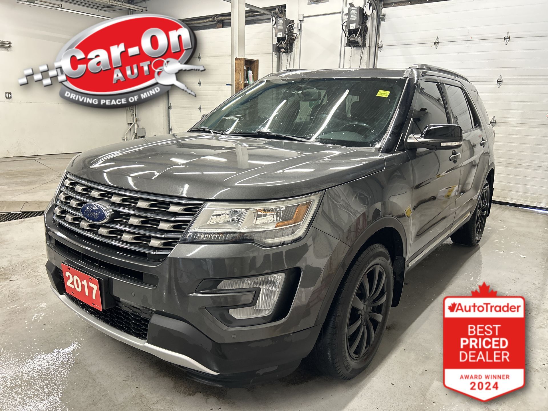 Gray 2017 Ford Explorer XLT AWD SUV / Crossover All-Wheel Drive Automatic