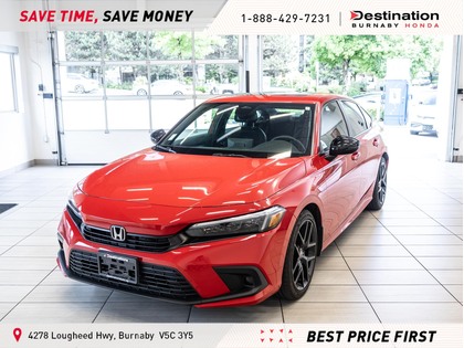 RALLYE RED 2024 Honda Civic Sport FWD Sedan Front-Wheel Drive Automatic