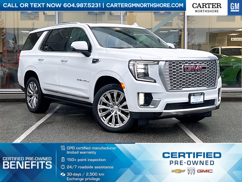 White 2022 GMC Yukon Denali 4WD SUV / Crossover Four-Wheel Drive Automatic