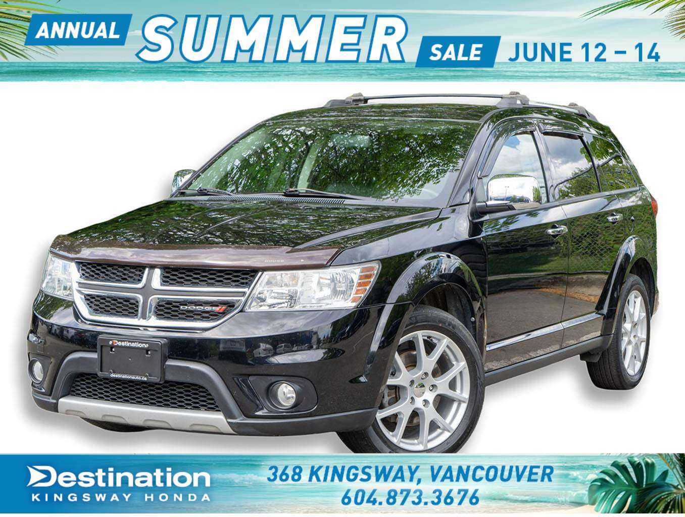 Black 2015 Dodge Journey R/T AWD SUV / Crossover All-Wheel Drive Automatic