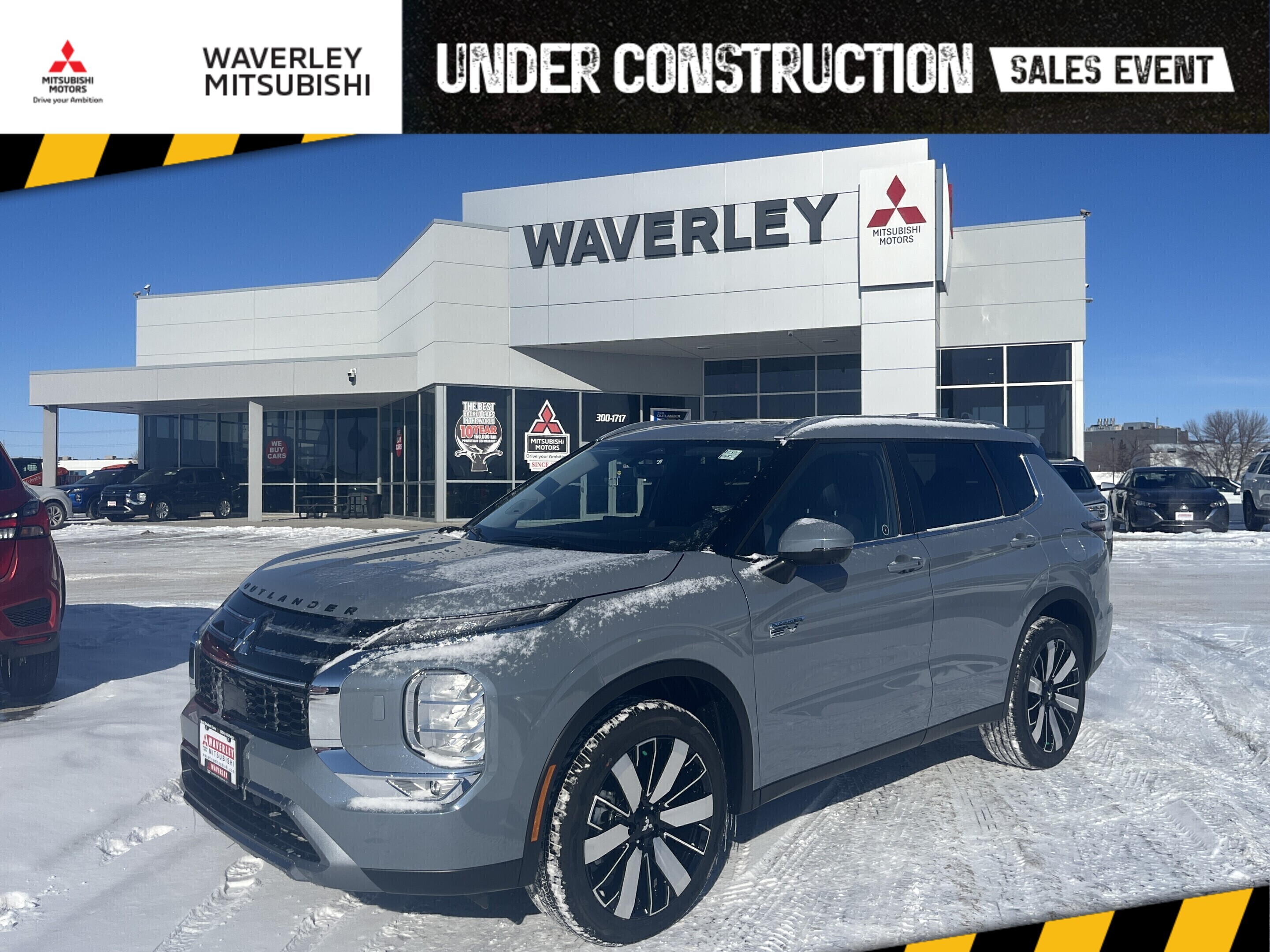Gray 2026 Mitsubishi Outlander Hybrid Plug-in All-Wheel Drive 1-Speed Automatic