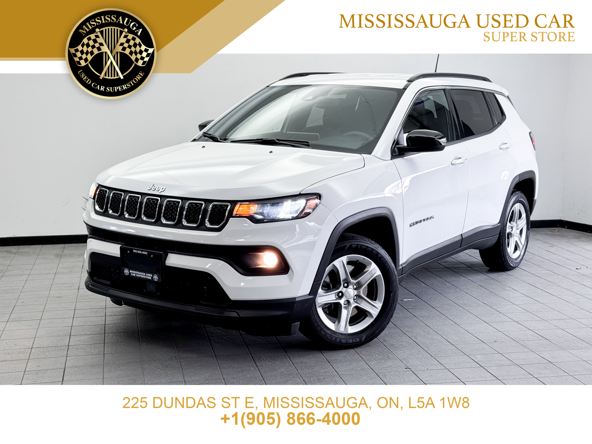 White 2024 Jeep Compass North 4WD SUV / Crossover Automatic