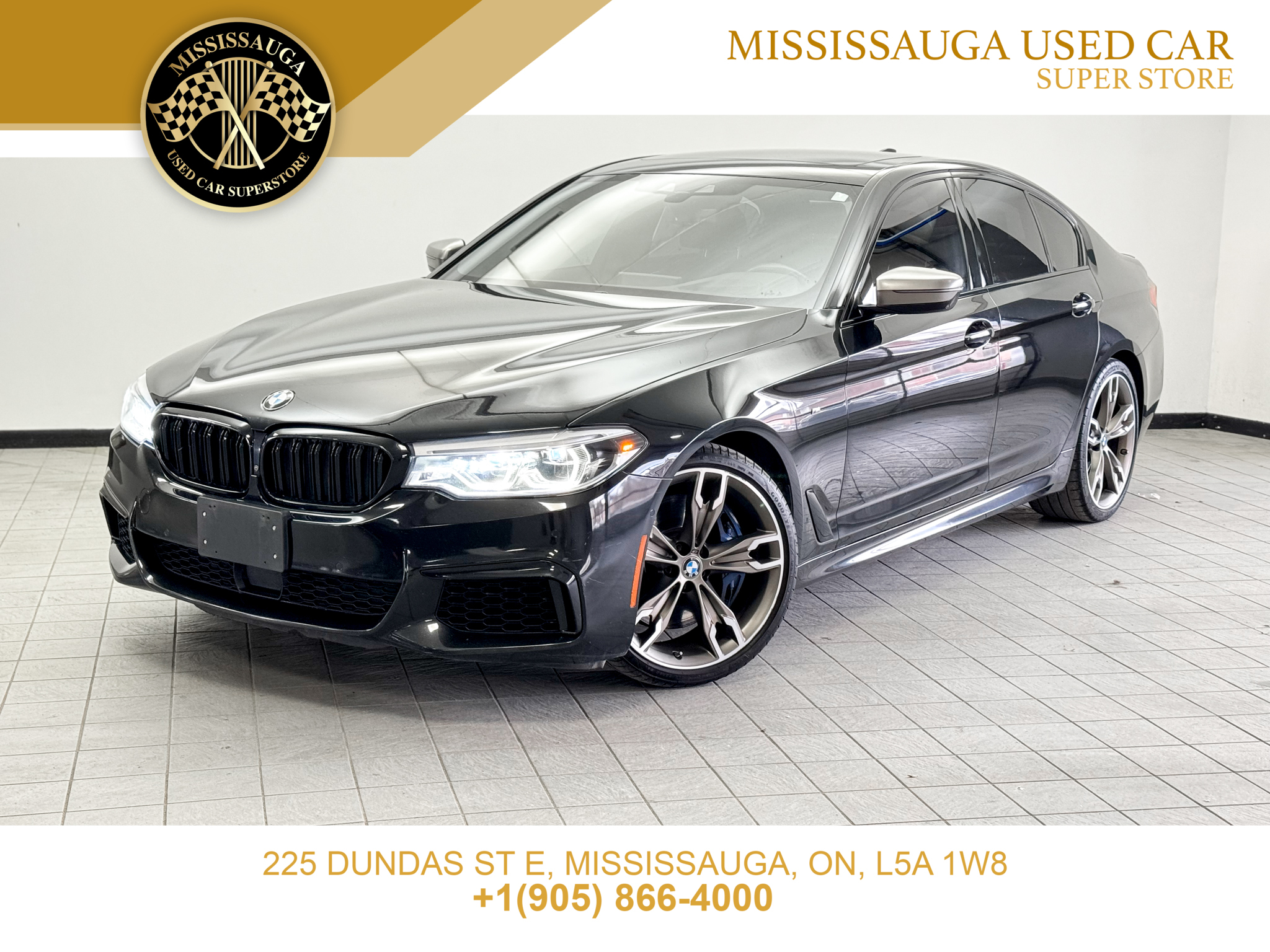 Black 2019 BMW 5 Series M550i xDrive Sedan AWD Sedan All-Wheel Drive Automatic